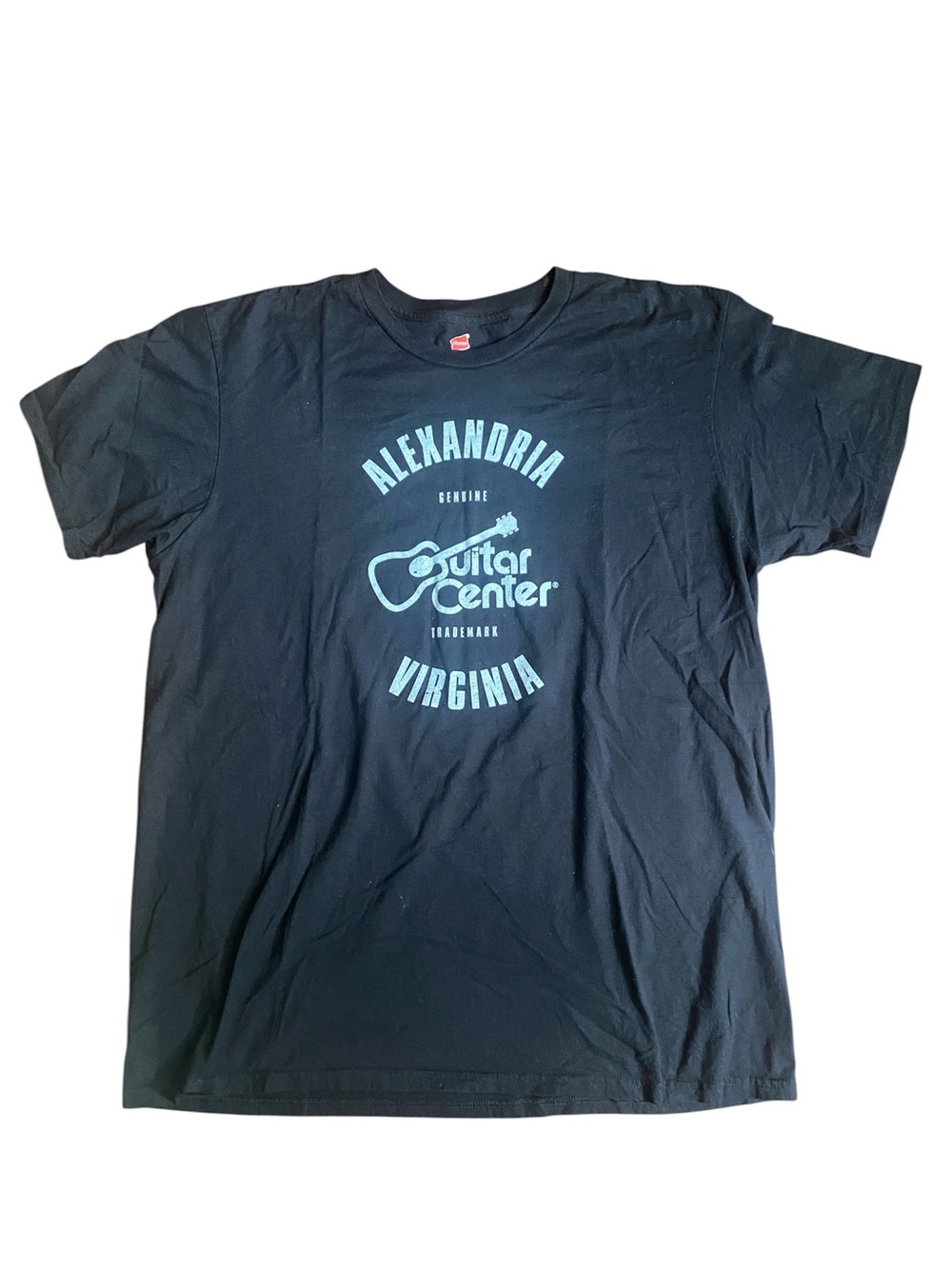 Guitar Center 🎸Alexandria, Virginia 🎸Black Short-Sleeve Crew Neck Tee